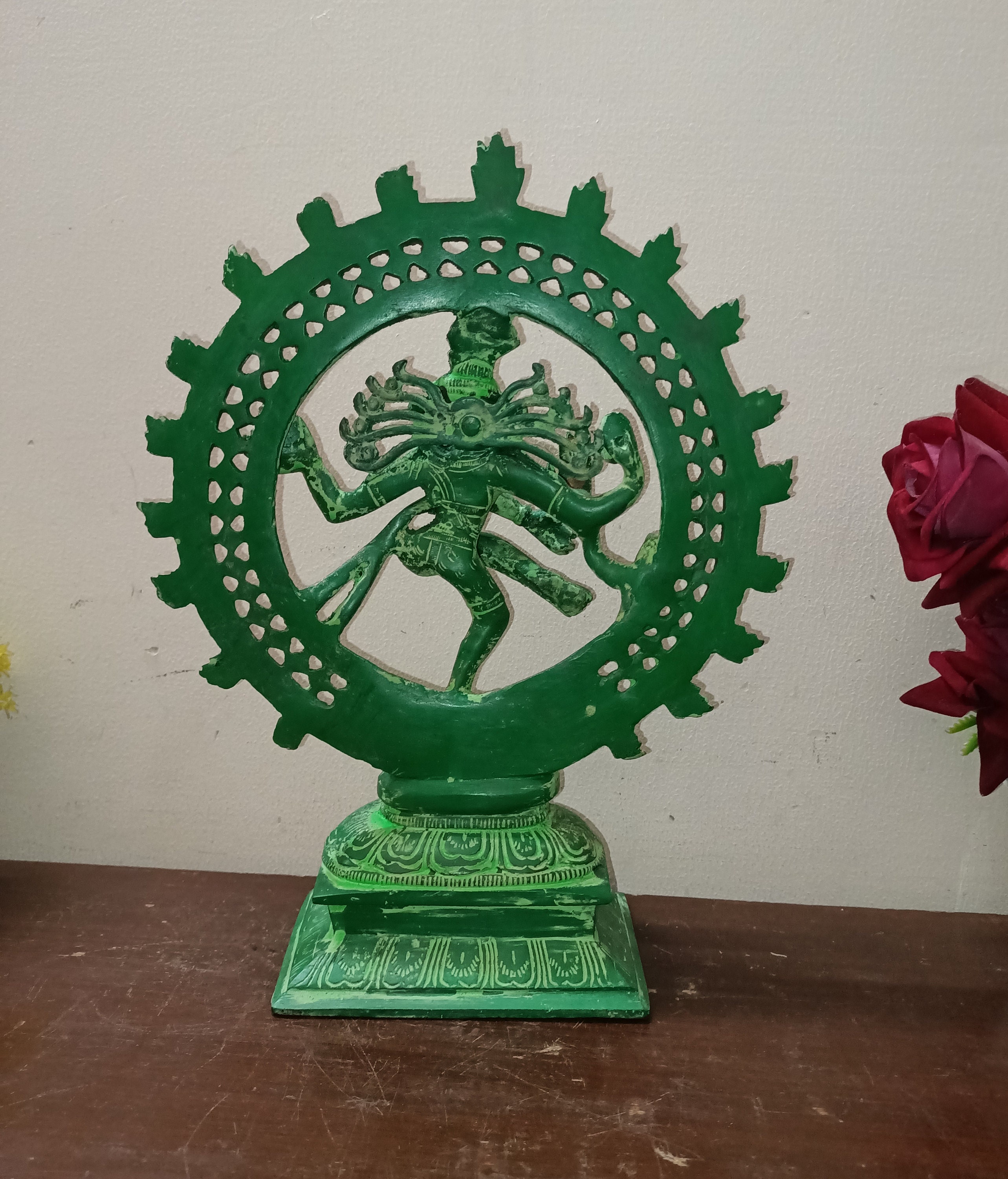 11.5'' Dancing Nataraja Statue | Brass Dancing Shiva Idol | Weight: 2. ...