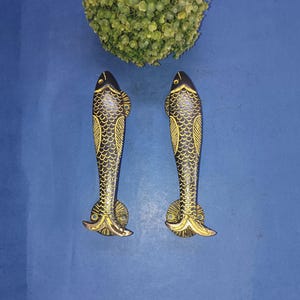 Fish Door Handle | Brass Nautical Theme | Door Accessories