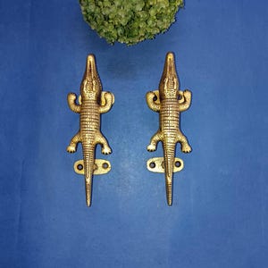 Wild Alligator Door Pull Set | Lizard Shape Almirah Door Handle | Maindoor Accessories