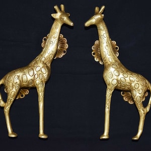 Masai Giraffe Door Handle | Brass Door Accessories