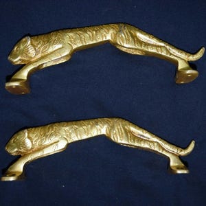 Jaguar Door Handle | Brass Tiger Door Pull | Jumping Panther Shape Door Handle