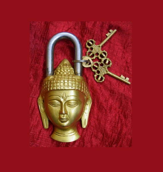 Lord Buddha Tibetan Antique Lock US Seller Free Shipping 