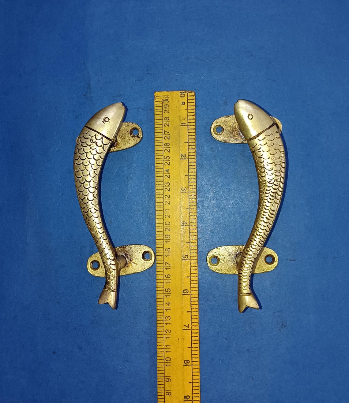 Fish Handle Pair in Golden Color | Cabinet Pull Handle | Kitchen ...