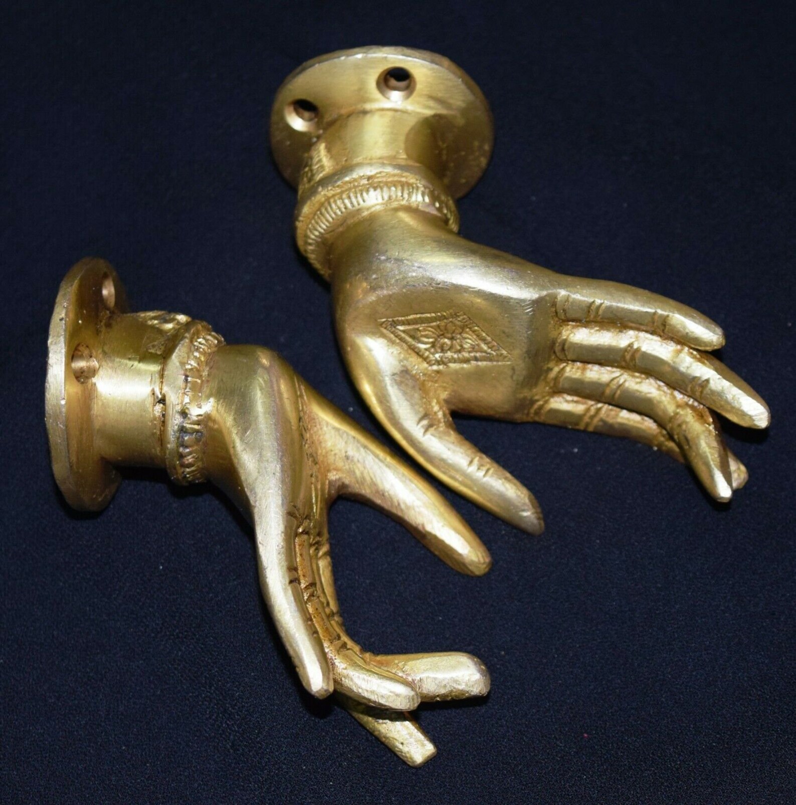 Girl Hand Door Knob Brass Door Pull Lady Hand Shape Etsy