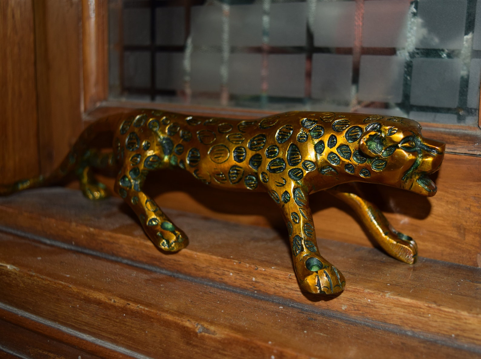 Jaguar Door Handle Brass Hunting Cat Shape Door Pull Etsy