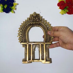 9&quot; Inches Brass Prabhavali Wall Art | Handicraft Photo Frame