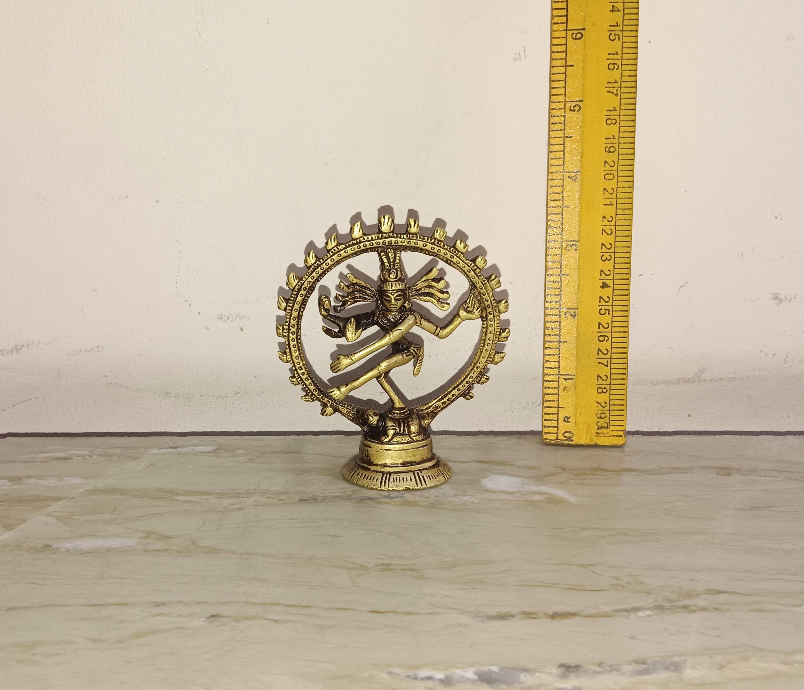 Brass Nataraja Idol | Shiva Dancing Figurine Statue - Etsy