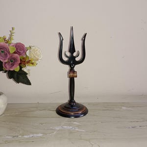 Brass Shiva Trident | Handmade Trishula Table Décor | IN0014