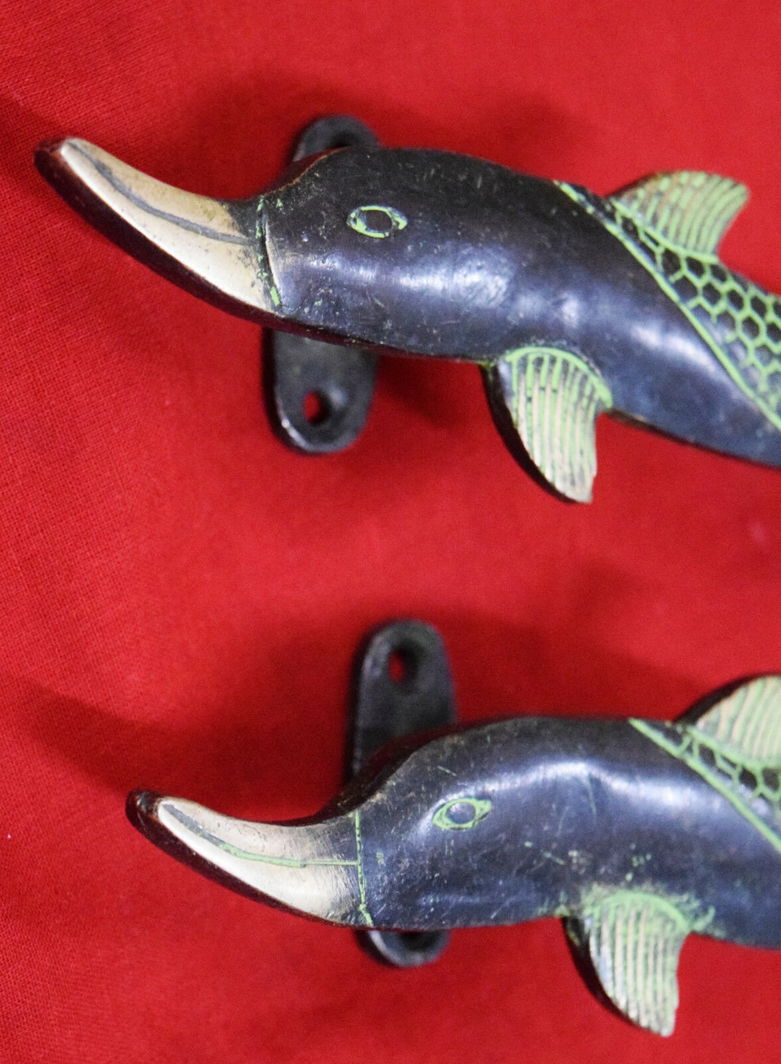 Nautical Dolphin Door Handle 9.3 Inches Door Handle Etsy