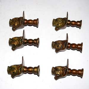 Cabinet Drawer Pull Dragon Head Knob | Cupboard Dresser Handle Knobs | Set of 06 Pieces