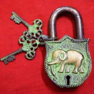 Elephant Safety Door Lock | Brass Designer Bolt | Animal Design Baby Room Lock