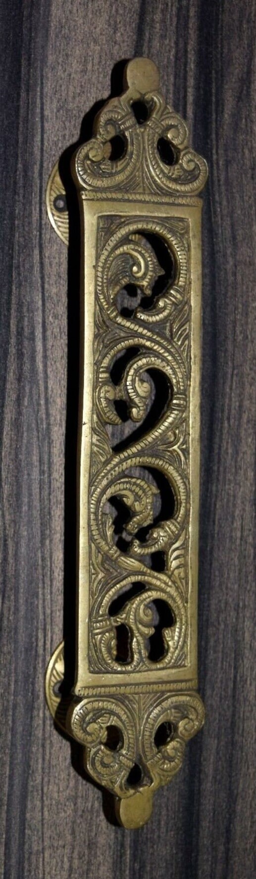 Brass Egypt Style Door Handle Royal Villa Door Pull Leaf Etsy UK