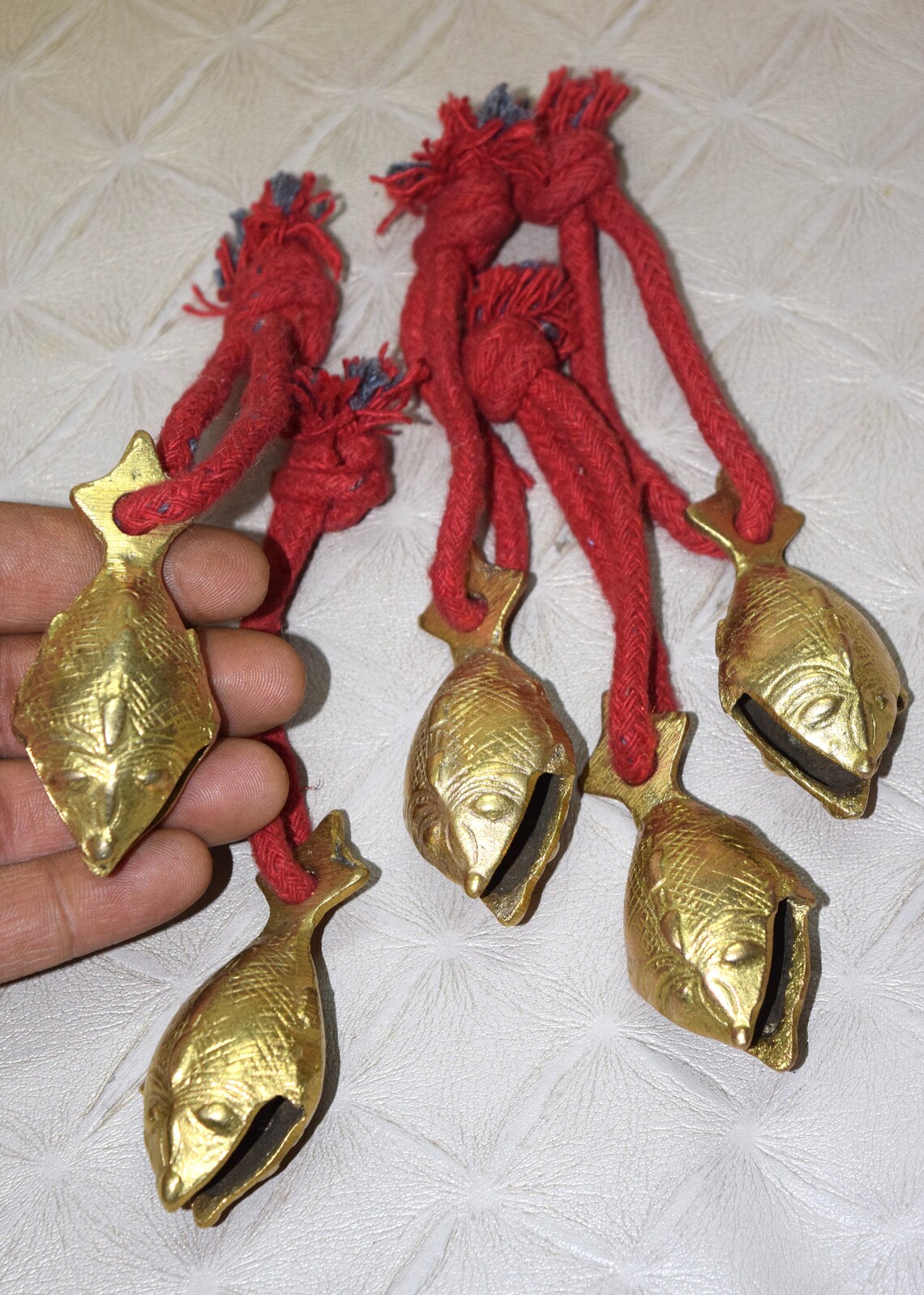 Set of 20 Pieces Fish Shape Bells Brass Ringing Fish Bell - Etsy