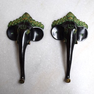 Lord Ganesha Handle Pair | Aesthetic Ganesh 9.5&quot; Inches Door Pulls | Made for Brass Door Accessories