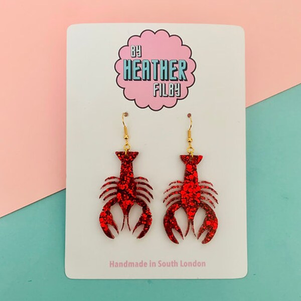 Lobster Earrings Etsy