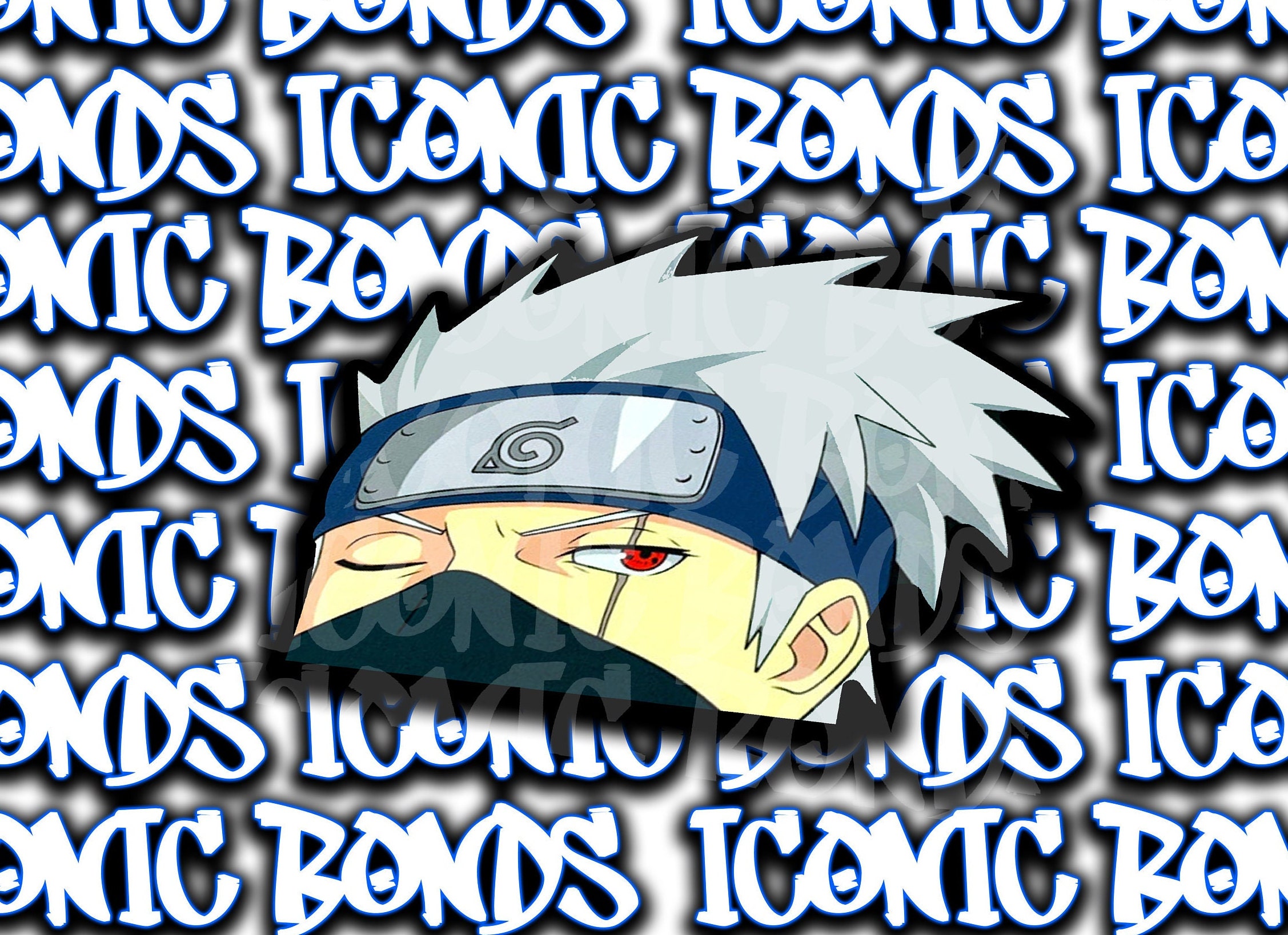 Kakashi Face Squish Peeker Sticker Sticker – Anime Town Creations