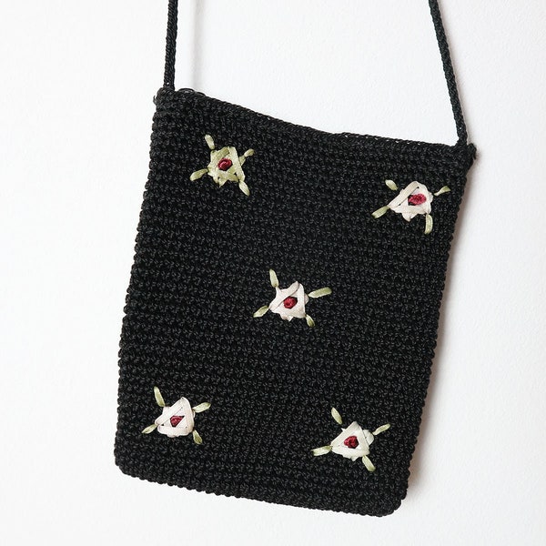 Vintage Small Bag With Flower Embroidery