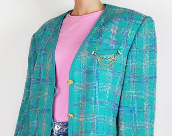 Blazer Vintage Türkis "Marcona" ( Gr. M )