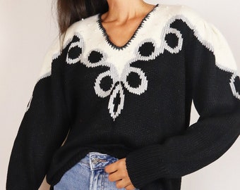 Jumper Vintage Appliqued Beads ( Talla M )