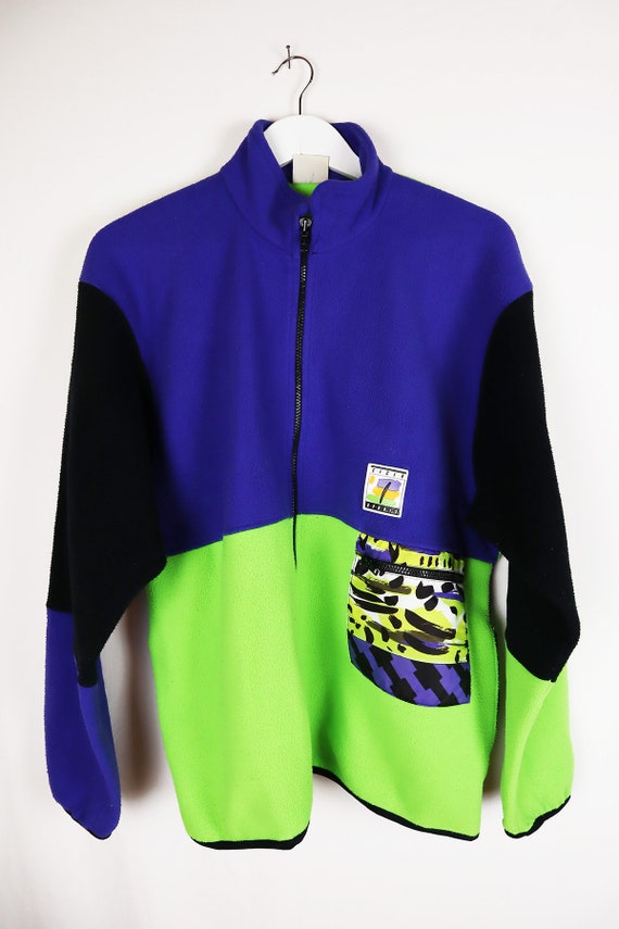 Fleece Pullover Vintage Neon Cycling ( Gr. L/XL ) - image 4