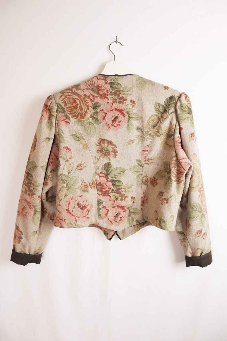 Vintage Rosen Blazer Gr. M/L Bild 2