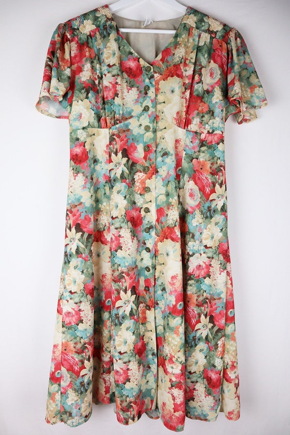 Kleid Vintage Romantische Blumen