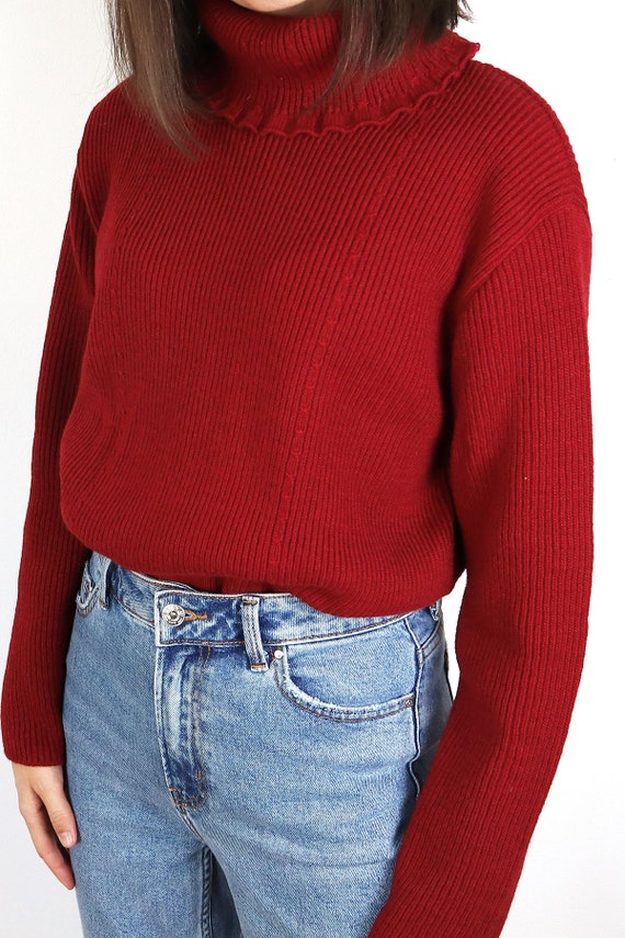 Vintage Turtleneck Knit Pullover