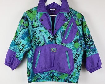 Kinder-Jacke Vintage 80s Muster ( Gr. 128 )