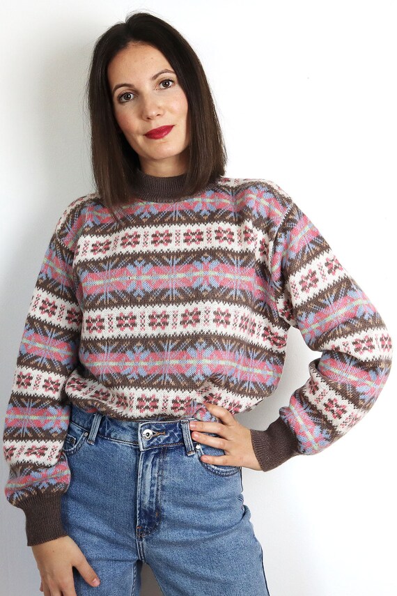 Vintage Norwegian Knit Pullover