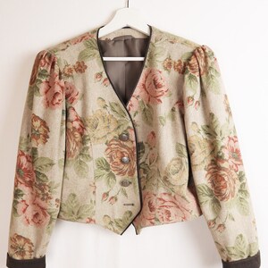 Vintage Rosen Blazer Gr. M/L Bild 3