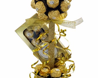Ferrero Rocher Chocolate Sweet Tree Gift | Handmade Chocolate Tree | Birthday, Anniversary Gift