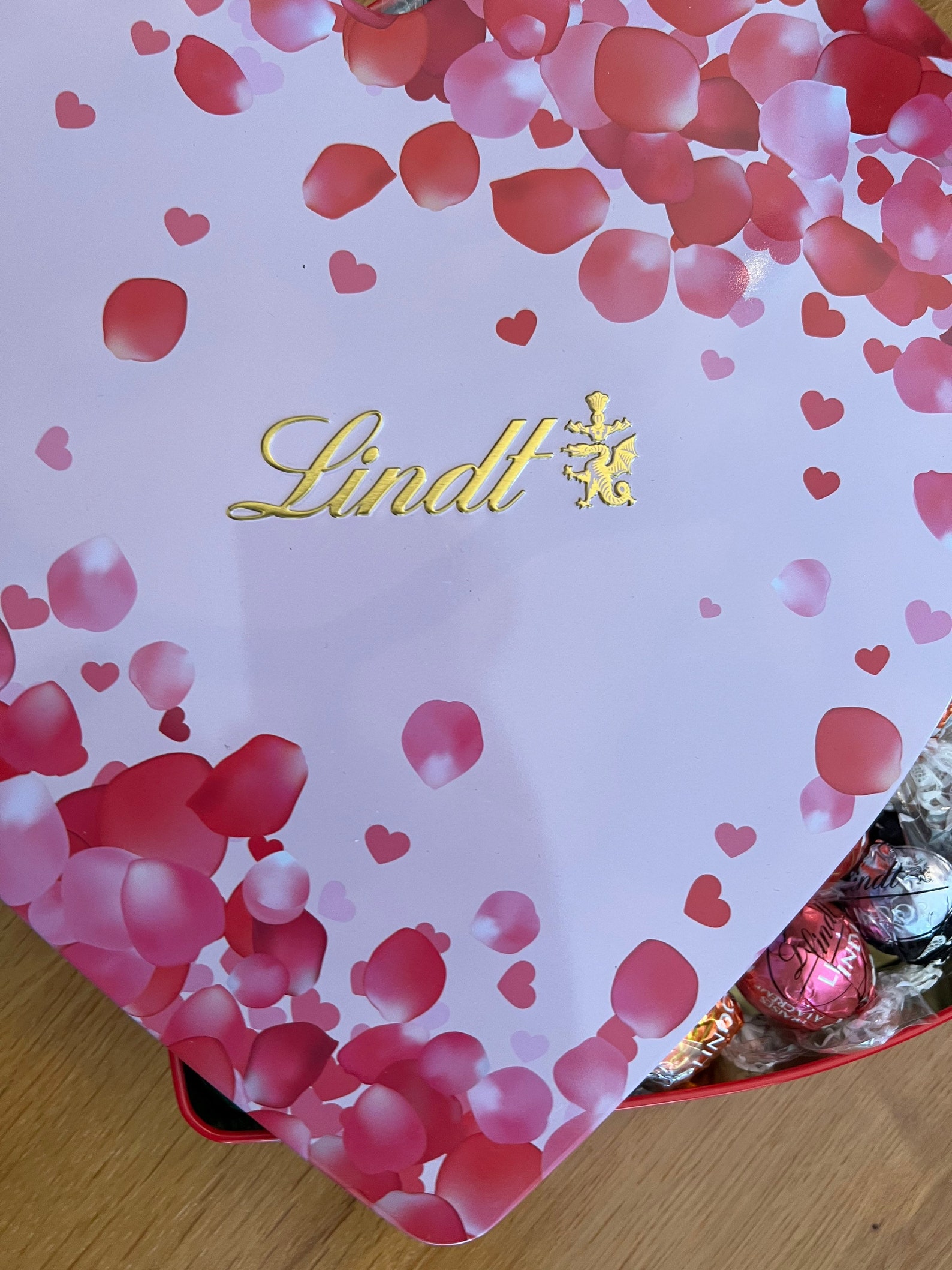 Lindt Heart Tin With Mixed Lindt Lindor Chocolates Etsy UK