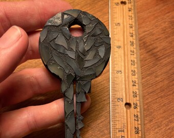Schlüssel Buntglasmosaik (Magnet oder Ornament)