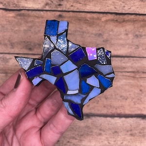 Texas Stained Glass Mosaic ( magnet or ornament )