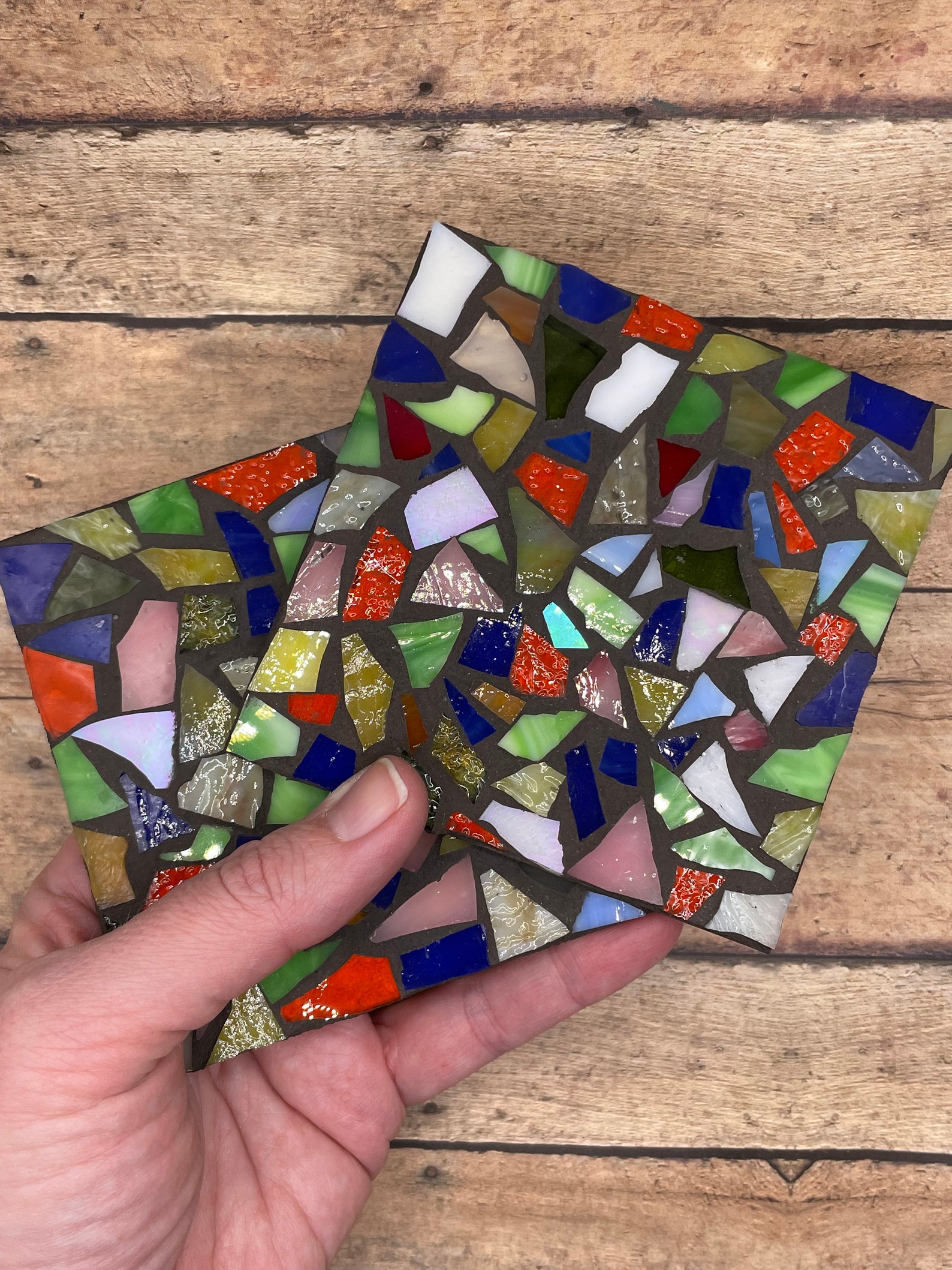 DIY Mosaic Kit Coasters Craft Kit - Etsy