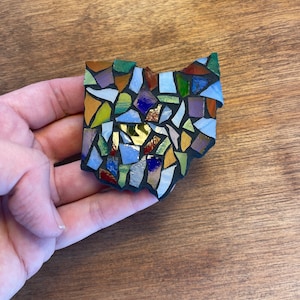 Ohio Stained Glass Mosaic ( magnet or ornament )