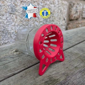 Lot de 3 à 50 pièges à frelons asiatique pour pot en verre de confiture TO77 2 attaches, couleur personnalisable à suspendre pour apiculture