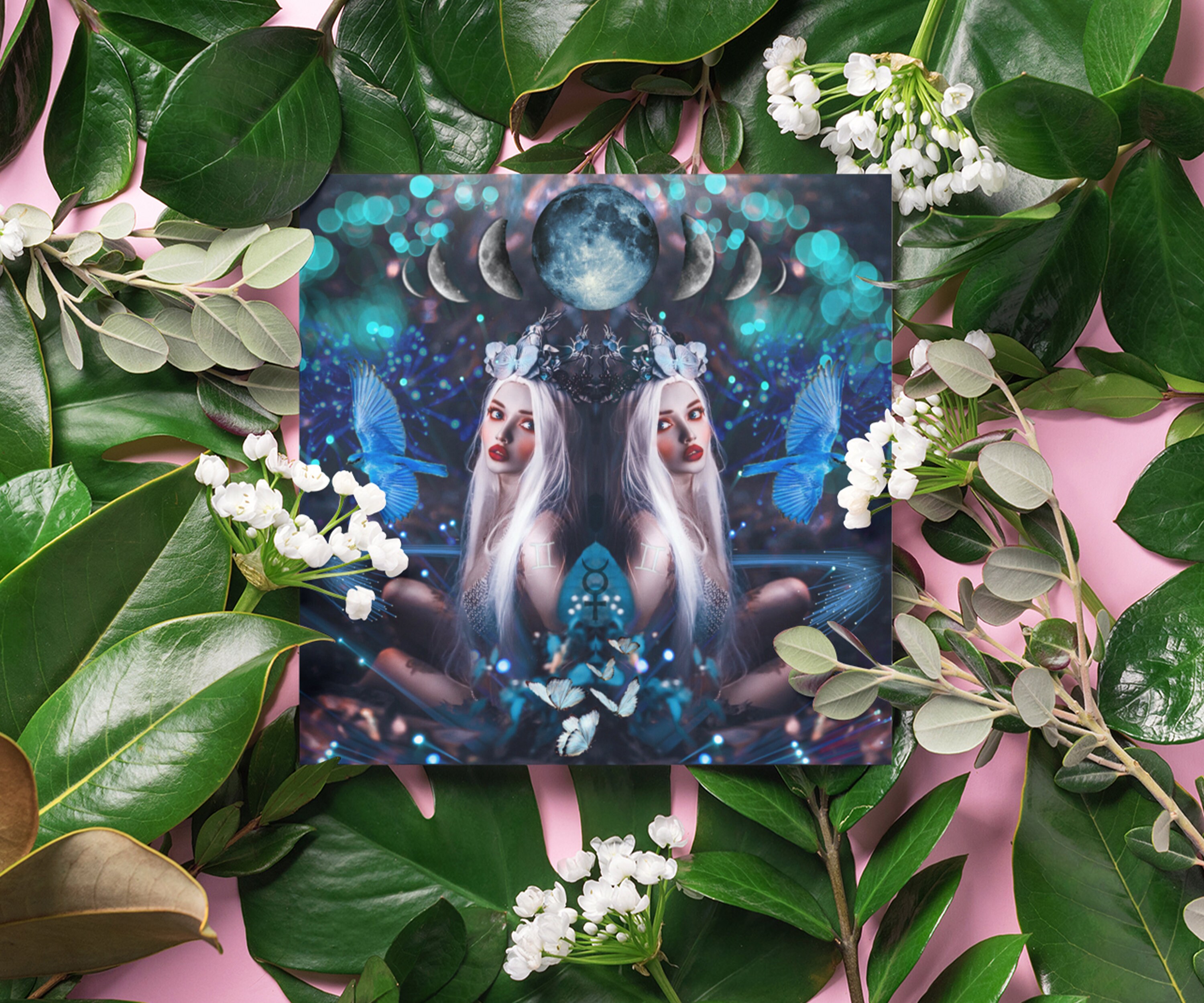 Gemini Art Print (digital Download) | Gemini Zodiac Art Print | Gemini ...