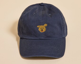 Popeye the Yorkie Mix Embroidered Hat, Yorkshire Terrier Gifts, Yorkie Mom Gift, Dog Lover Gift, Cute Dog Hat, Yorkie Mix Dog Hat
