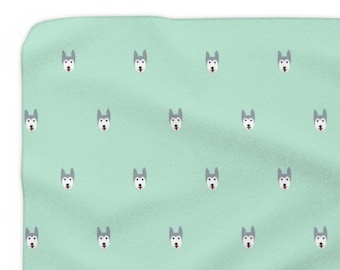 Husky Dog Pattern Blanket, High Quality Dog Blanket, Husky Owner Gifts, Siberian Husky, Malamute Husky, Husky Dog Gifts, Husky Mom, Huksy
