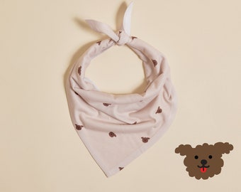 Poodle Dog Pattern Bandana, Matching Fanny Pack, slides on over the collar, pattern bandana, Poodle mom, Poodle gift, Poodle mom gift