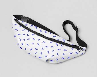 Memphis Fanny Pack, Gift for dog lovers, Matching dog and owner, Gift for dog mom, Fanny Pack Pattern, Cute Fanny Pack, Hooman and me, Gift