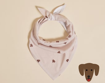 Dachshund Dog Bandana, Matching Fanny Pack, slides on over the collar, cute dog pattern bandana, dog bandana, dachshund owner gift,dachshund