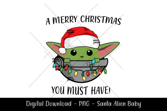 Alien Baby Santa Baby Alien Alien Baby Png Merry Etsy