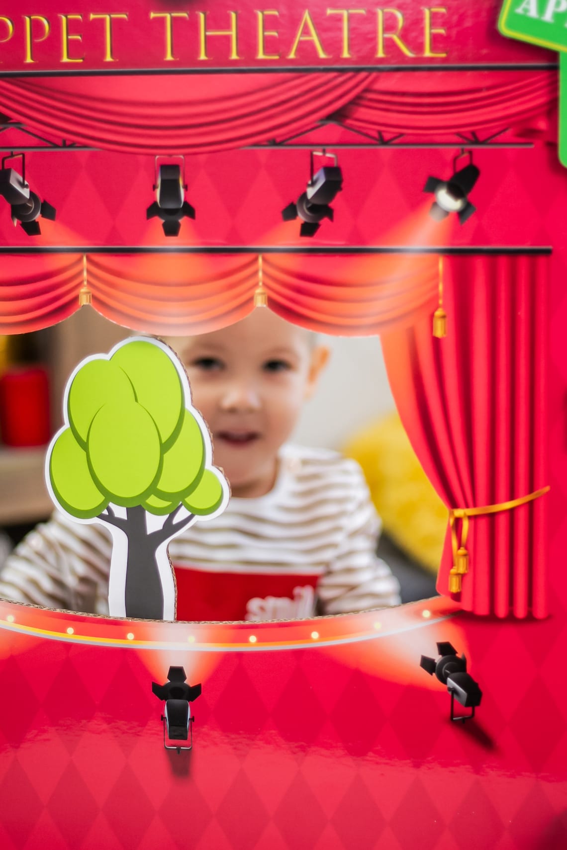 Puppet Theatre made from cardboard kids role play Stage for Etsy