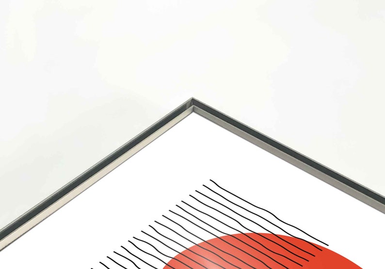 Minimal Wall Decor Wall Art Red Dot Poster Etsy