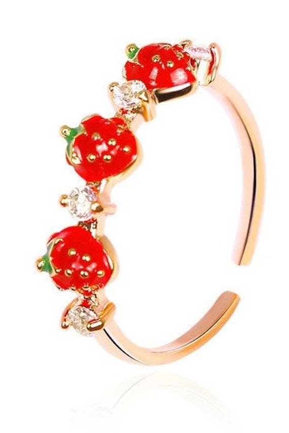 Strawberry gold best sale ring