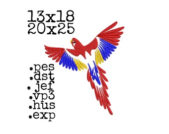 Embroidery file Parrot