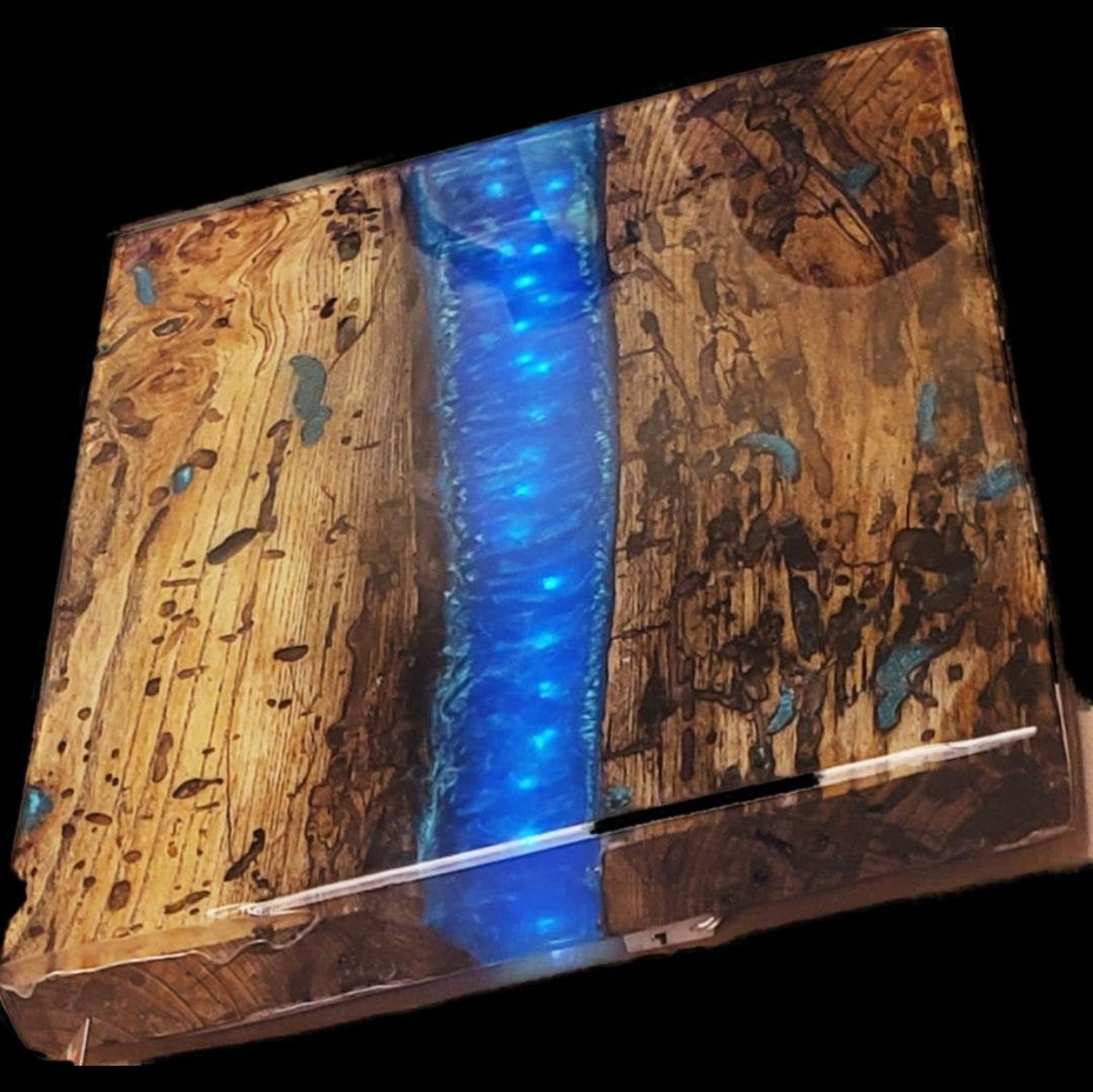 Live Edge Resin Wood Art Etsy