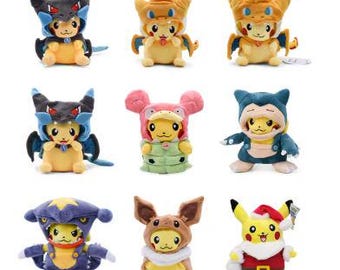 Adorable Pikachu Costume Plushies – Pokémon-Inspired Collectibles – Unique Gift for Fans